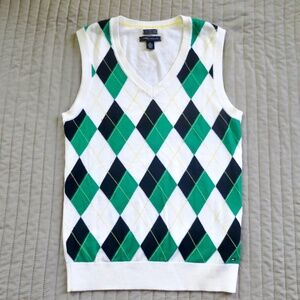 Tommy Hilfiger argyle sweater vest jumper